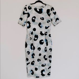 **SOLD** ASOS midi printed dress